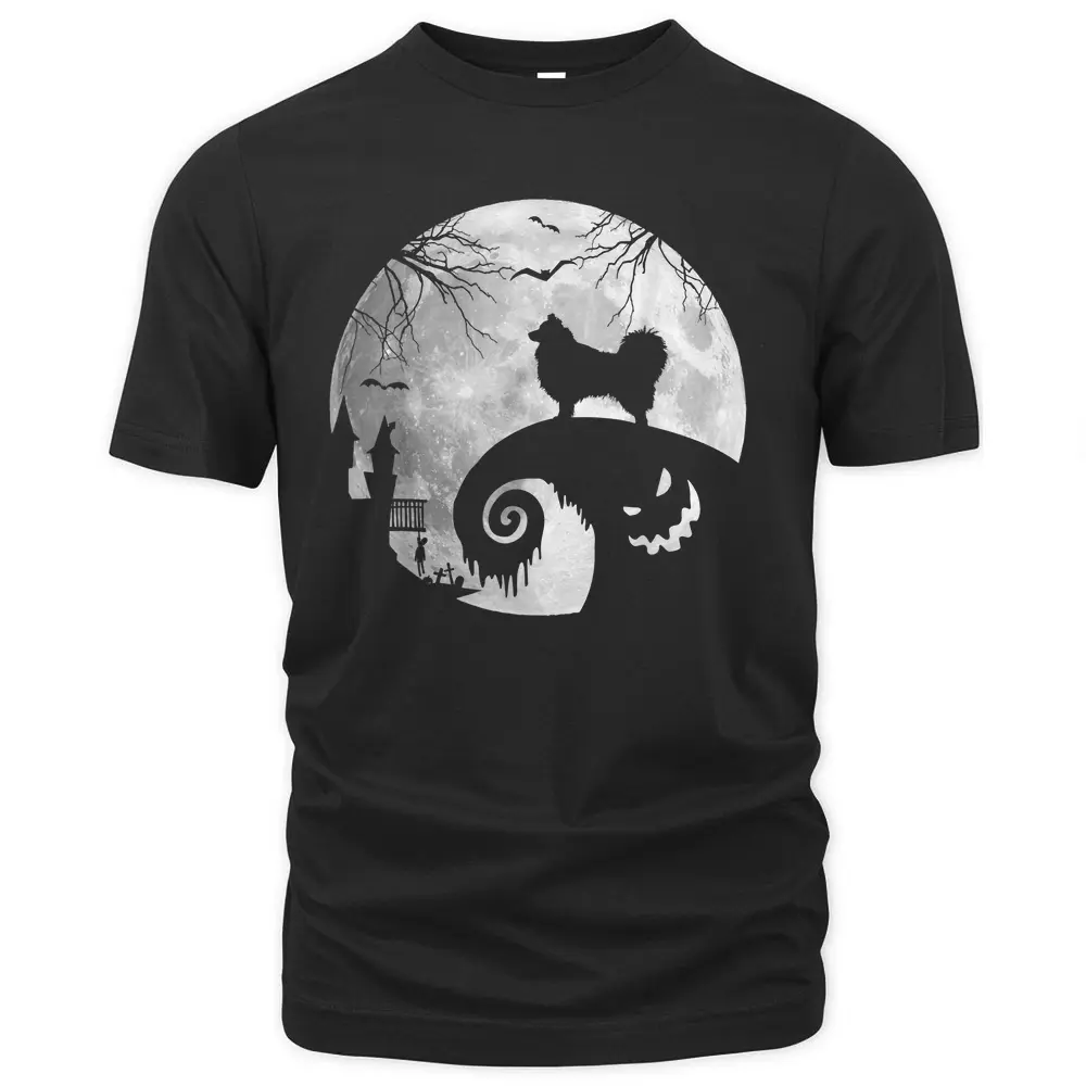 Australian Shepherd Dog And Moon T-Shirt