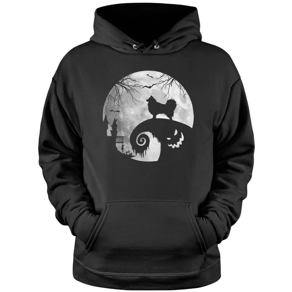 Australian Shepherd Dog And Moon Hoodie